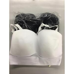 Rhonda shear molded mesh strapless convertible bras 2pack size small new HSN